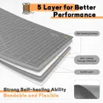 Premium 5 Pcs Self Healing Cutting Mat 18'' x 12'', A3 Non-slip Sewing Mat for Quilting, 5-Ply Rotary Cutting Board Double-Sided for Crafts Cutting Fabric Scrapbooking Modeling Projects