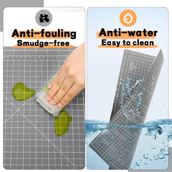 Premium 5 Pcs Self Healing Cutting Mat 18'' x 12'', A3 Non-slip Sewing Mat for Quilting, 5-Ply Rotary Cutting Board Double-Sided for Crafts Cutting Fabric Scrapbooking Modeling Projects