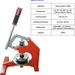 INTBUYING Hand Pressure Sampling Knife Textile Fabric gram Instrument Round Sample Cutter Textile Carpet Sample Cutter