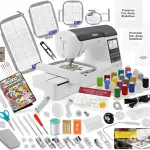 Brother SE2000 Sewing and Embroidery Machine Bundle - 5" x 7" Field, Cuts Jump Stitches, Wireless LAN, Includes 4 Hoops, 20 Premium Threads, Stabilizer Sheets, 50,000+ Designs, Accessories & More