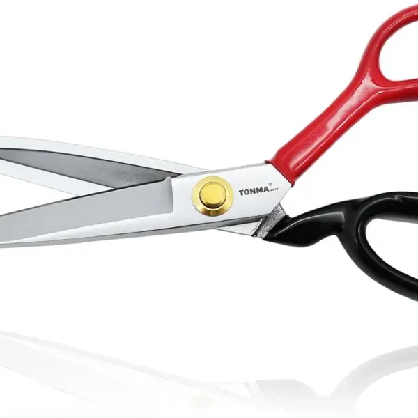 TONMA Fabric Scissors [Made in Japan] 10 Inch Professional Sewing Scissors for Tailoring Heavy Duty Japanese Solid Steel Tailor Shears for Leather Cutting Home Office Artists Dressmakers