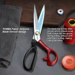 TONMA Fabric Scissors [Made in Japan] 10 Inch Professional Sewing Scissors for Tailoring Heavy Duty Japanese Solid Steel Tailor Shears for Leather Cutting Home Office Artists Dressmakers