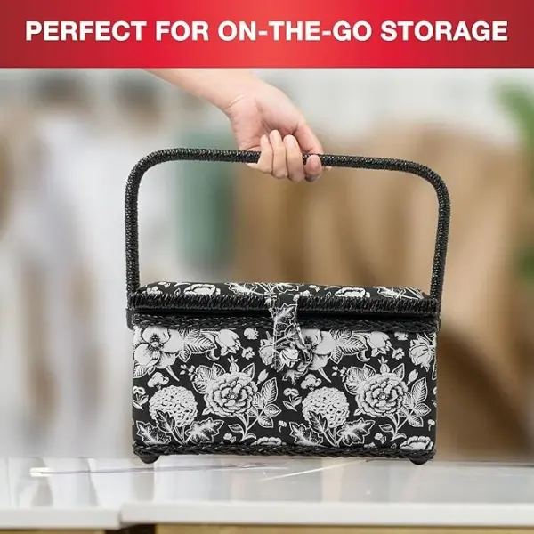 SINGER 07232 Sewing Basket with Sewing Kit Accessories