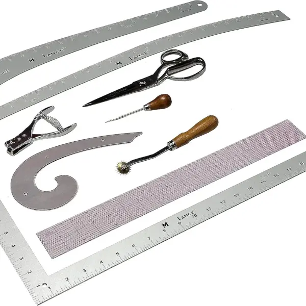 Fashion Designer’s Student Kit 2 – Essential Pattern Making Tools for Sewing, Tailoring & DIY Garment Creation
