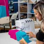 Brother AIR1800 Air Serger with Jet Air Threading, 2/3/4 Thread, LED Lit Work Area, Plus Wide Table Extension and 4-Piece Thread Cones Starter Pack