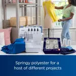 Brother AIR1800 Air Serger with Jet Air Threading, 2/3/4 Thread, LED Lit Work Area, Plus Wide Table Extension and 4-Piece Thread Cones Starter Pack