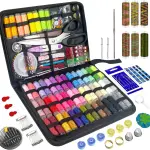 305Pcs Sewing Kit for Adults, 56Color Thread Spools, Portable Needle and Thread Kit for Sewing, with Scissors and Accessories for Adults, Beginner, Home, Travel, Emergency Sewing Kits