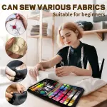 305Pcs Sewing Kit for Adults, 56Color Thread Spools, Portable Needle and Thread Kit for Sewing, with Scissors and Accessories for Adults, Beginner, Home, Travel, Emergency Sewing Kits