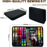 305Pcs Sewing Kit for Adults, 56Color Thread Spools, Portable Needle and Thread Kit for Sewing, with Scissors and Accessories for Adults, Beginner, Home, Travel, Emergency Sewing Kits