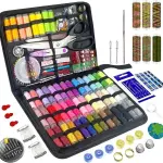 305Pcs Sewing Kit for Adults, 56Color Thread Spools, Portable Needle and Thread Kit for Sewing, with Scissors and Accessories for Adults, Beginner, Home, Travel, Emergency Sewing Kits