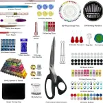 305Pcs Sewing Kit for Adults, 56Color Thread Spools, Portable Needle and Thread Kit for Sewing, with Scissors and Accessories for Adults, Beginner, Home, Travel, Emergency Sewing Kits