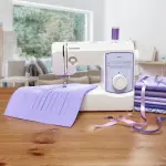 Brother GX37 37-Stitch Sewing Machine, and SASEW6 6-Piece Premium Sewing Thread Pack, SA520 Water Soluble Stabilizer