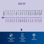 Brother GX37 37-Stitch Sewing Machine, and SASEW6 6-Piece Premium Sewing Thread Pack, SA520 Water Soluble Stabilizer
