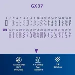 Brother GX37 37-Stitch Sewing Machine, and SASEW6 6-Piece Premium Sewing Thread Pack, SA520 Water Soluble Stabilizer