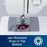Brother GX37 37-Stitch Sewing Machine, and SASEW6 6-Piece Premium Sewing Thread Pack, SA520 Water Soluble Stabilizer