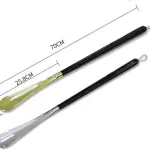 Extra Long 27.6 Inch Wooden Shoe Horn Boot Spoon Easy Wear Helper for Seniors Adults Men Women Kids Shoe Helper Shoe Spoon Boot Spoons Shoehorns,Gold