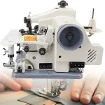 Portable Blind Stitch Hemming Sewing Embroidery Machine 1200rpm Speed 3-8mm Needle Pitch Hemming Pants Pedal 10 Needles