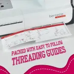 Bernette B37 Computerized Sewing Machine with 60-Piece Northern Lights Thread Set | Advanced Sewing & Quilting | LCD Display, Memory Function, 50 Built-in Stitches | Adjustable Speed