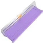Malockos Mini Paper Cutter Tailoring Portable Scrapbook Metal Blade Guillotine Cutting Tool Non-slip Cushion Scale - Tool Parts - - (Color: White)