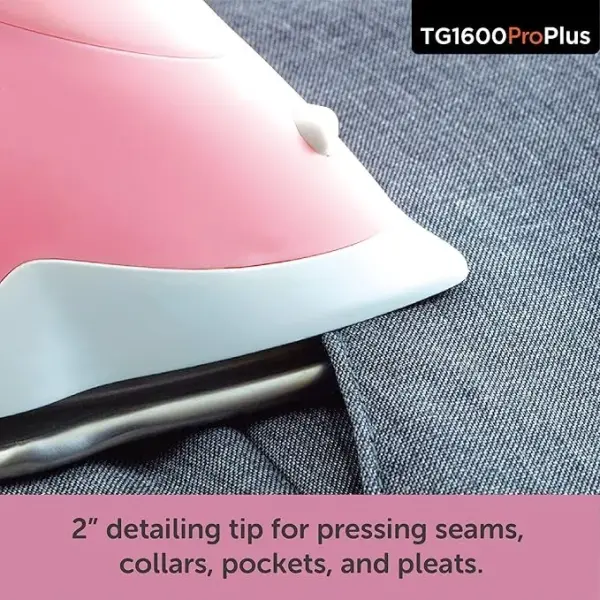 oliso TG1600 ProPlus Auto-Lift Steam Iron - Sewing Quilting & Clothes Ironing – 1800W, Rosé