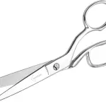 BoFuYuan 8 Inch Professional Stainless Steel Fabric Scissors | Sharp Precision Blades, Bent Handle, Ambidextrous, Tailor Shears for Sewing Quilting Dressmaking Crafting