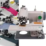 Portable Blind Hemming Machine 1200RPM Desktop Stitcher for Dresses Skirts Coats Adjustable Speed Foot Control Single Thread Sewing Tool for Home Tailoring Alterations