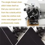 Portable Blind Hemming Machine 1200RPM Desktop Stitcher for Dresses Skirts Coats Adjustable Speed Foot Control Single Thread Sewing Tool for Home Tailoring Alterations