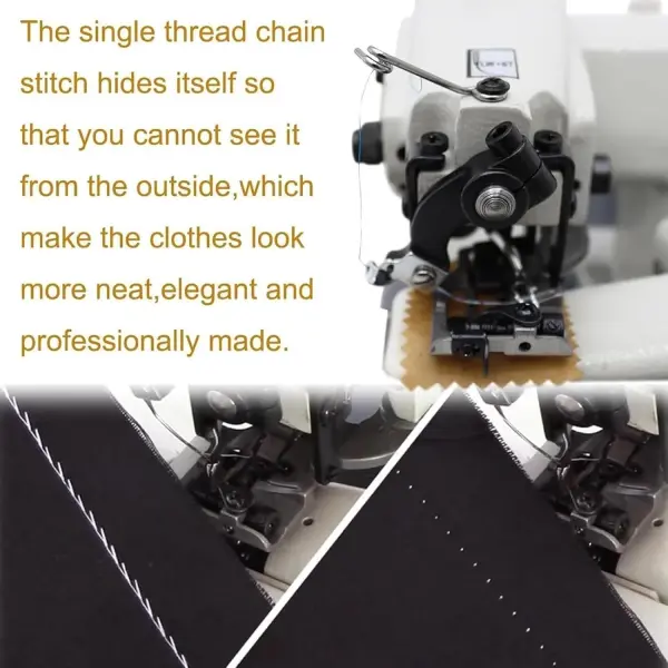 Portable Blind Hemming Machine 1200RPM Desktop Stitcher for Dresses Skirts Coats Adjustable Speed Foot Control Single Thread Sewing Tool for Home Tailoring Alterations