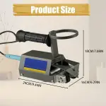 Portable Cycloidal Veneer Patchwork Machine, Automatic Mechanical Sewing Tool with Thread, for Wood Panel Stitching, Upholstery Crafting Single