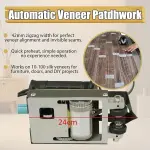 Portable Cycloidal Veneer Patchwork Machine, Automatic Mechanical Sewing Tool with Thread, for Wood Panel Stitching, Upholstery Crafting Single