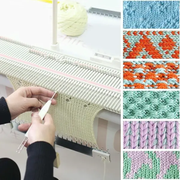 Automatic Knitting Machine, Craft Plastic Home Knitting Machine, Hand Knitting Yarns,Home Sewing Tool Set