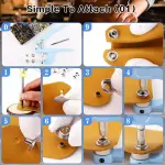 508PCS Heavy Duty Snap Fastener Tool, Canvas Snap Kit, Stainless Steel Snaps,5/8 inche Snap Fastener Kit, Snap Button Kit for Boat Cover, Repairing Boat Covers, Canvas, Sewing Tarps, Bag,Jeans,Clothes