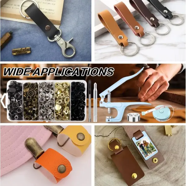 508PCS Heavy Duty Snap Fastener Tool, Canvas Snap Kit, Stainless Steel Snaps,5/8 inche Snap Fastener Kit, Snap Button Kit for Boat Cover, Repairing Boat Covers, Canvas, Sewing Tarps, Bag,Jeans,Clothes