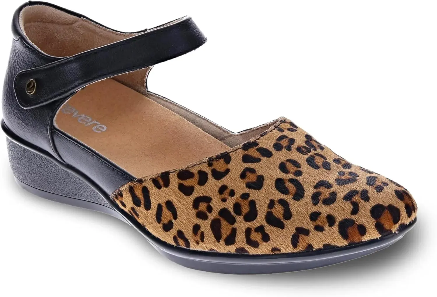 Revere Osaka Mary Jane - Premium Leather - Orthotic-Friendly Removable Insoles - Adjustable Strap - Arch Support - Stylish Wedges for All-Day Comfort