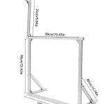 Tufting Frame,35.43" Aluminium Alloy Frame Tufting Kit,Tabletop Rug Making Tool for Tufting Devices,Punching Needles,Carpets,Tapestry Making