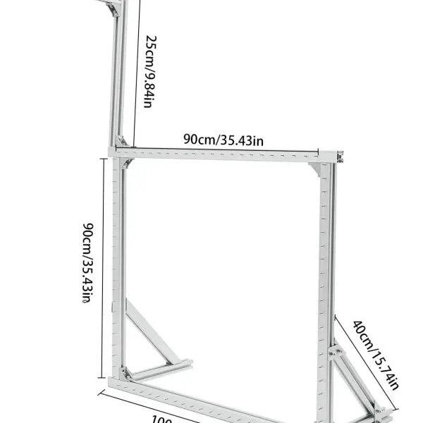 Tufting Frame,35.43" Aluminium Alloy Frame Tufting Kit,Tabletop Rug Making Tool for Tufting Devices,Punching Needles,Carpets,Tapestry Making