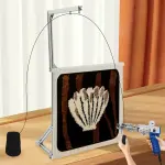 Tufting Frame,35.43" Aluminium Alloy Frame Tufting Kit,Tabletop Rug Making Tool for Tufting Devices,Punching Needles,Carpets,Tapestry Making