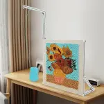 Tufting Frame,35.43" Aluminium Alloy Frame Tufting Kit,Tabletop Rug Making Tool for Tufting Devices,Punching Needles,Carpets,Tapestry Making