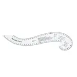 Goshyda Sewing Pattern Making Tools Durable Clear Scale Ruler Set for Fashion Design Drafting, 7Pcs for Tailors and Sewing Enthusiasts
