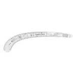 Goshyda Sewing Pattern Making Tools Durable Clear Scale Ruler Set for Fashion Design Drafting, 7Pcs for Tailors and Sewing Enthusiasts