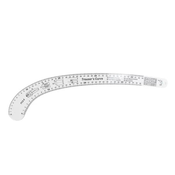 Goshyda Sewing Pattern Making Tools Durable Clear Scale Ruler Set for Fashion Design Drafting, 7Pcs for Tailors and Sewing Enthusiasts
