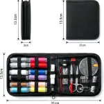 85 Pieces Sewing Kit Box with Thread, Needles & Scissors – Complete Sui Dhaga Tailoring Accessories Set with Needle Threader, Measuring Tape & Buttons – Portable Travel Stitching Kit for Home & Sewing