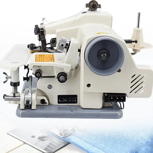 Desktop Blindstitch Sewing Machine 1250 SPM Hemmer Adjustable Stitch Ratio Metal Body for Cuffs Skirts Draperies Portable Compact Design