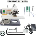 Desktop Blindstitch Sewing Machine 1250 SPM Hemmer Adjustable Stitch Ratio Metal Body for Cuffs Skirts Draperies Portable Compact Design