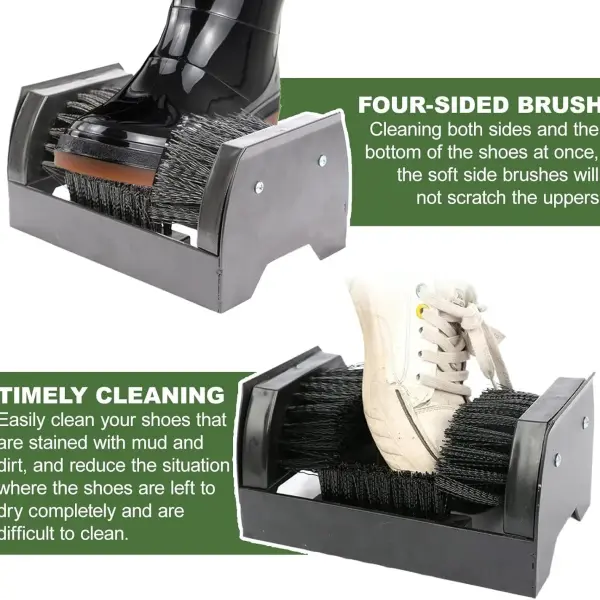Double-Sided Outdoor Boot Scraper with Handle - Effective Mud Remover for Farms, Gardens, and Entrances - Universal Shoe Cleaning Tool for All Footwear