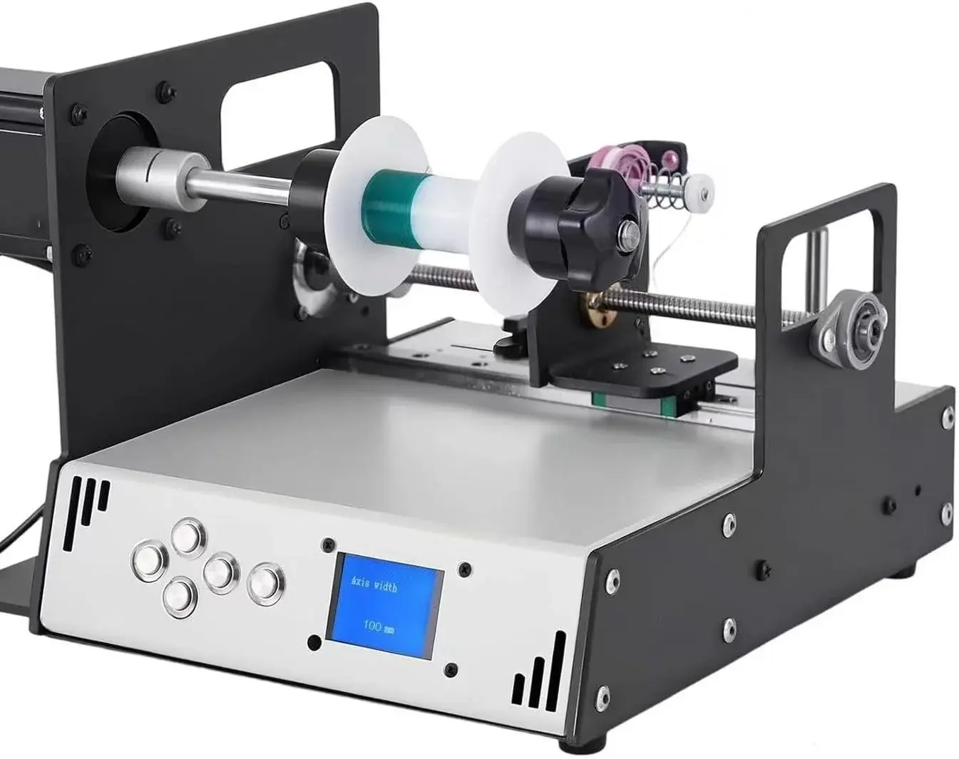 PakaLife Automatic Coil Winding,900RPM Coil Winder Machine with Auto-Wire Alignment Compatible with 18-46AWG Wire,Filament Spool,Ideal For Tool Lines，Coils and Silk Threads