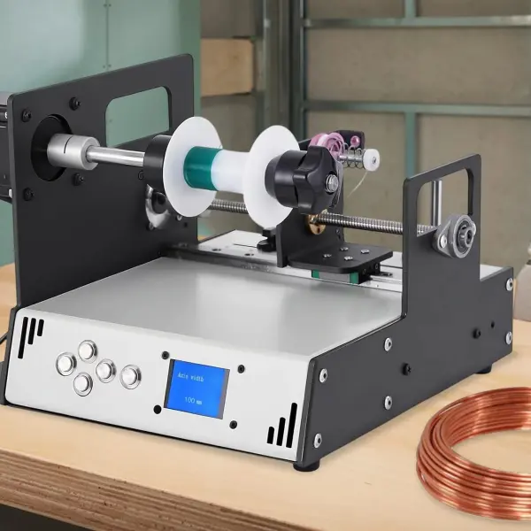 PakaLife Automatic Coil Winding,900RPM Coil Winder Machine with Auto-Wire Alignment Compatible with 18-46AWG Wire,Filament Spool,Ideal For Tool Lines，Coils and Silk Threads