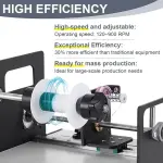 PakaLife Automatic Coil Winding,900RPM Coil Winder Machine with Auto-Wire Alignment Compatible with 18-46AWG Wire,Filament Spool,Ideal For Tool Lines，Coils and Silk Threads