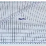 Quilter's Rule Sewfit Translucent Cutting Mat, Megamat, Pinnable Gridded Rotary, 40" X 72",White