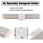 Knitting Machine Silver Reed Knitting Machine 6.5mm Mid Gauge 150 Stitches Domestic Knitting Machine with Accessories, Household Sewing Tool Set for Hand Weaving Loom for Sock Hat Scarf